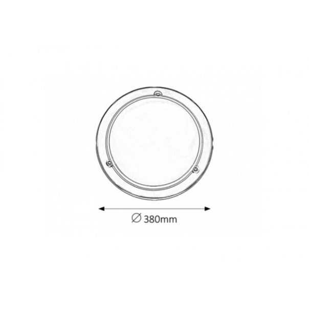 Rabalux Plafonjera Ufo E27 2x MAX 60W hrom (5143) - 5143