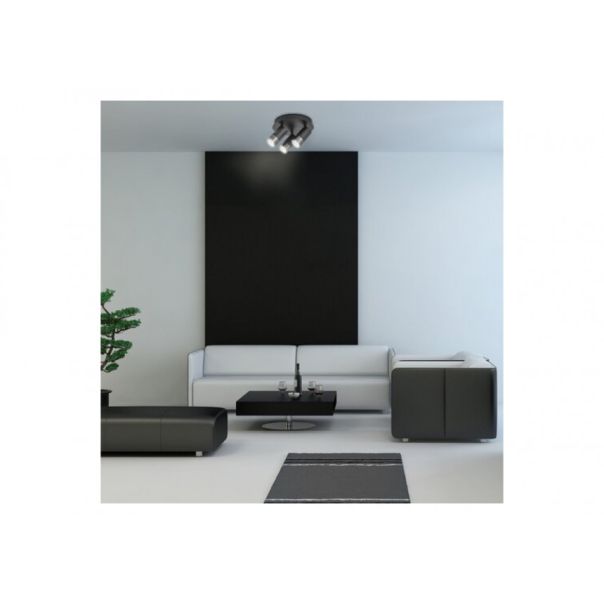 Rabalux Plafonjera Zircon GU10 3X MAX 5W mat crno (5071) - 5071