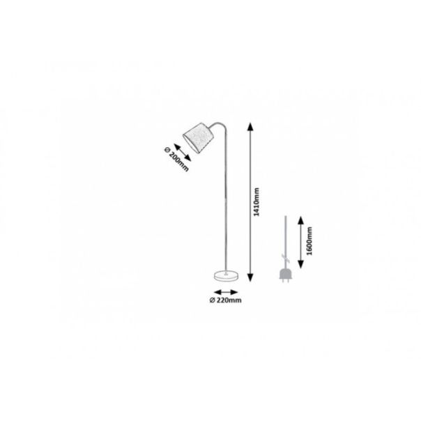 Rabalux Podne lampe Godric E27 1x MAX 25W crna (6639) - 6639