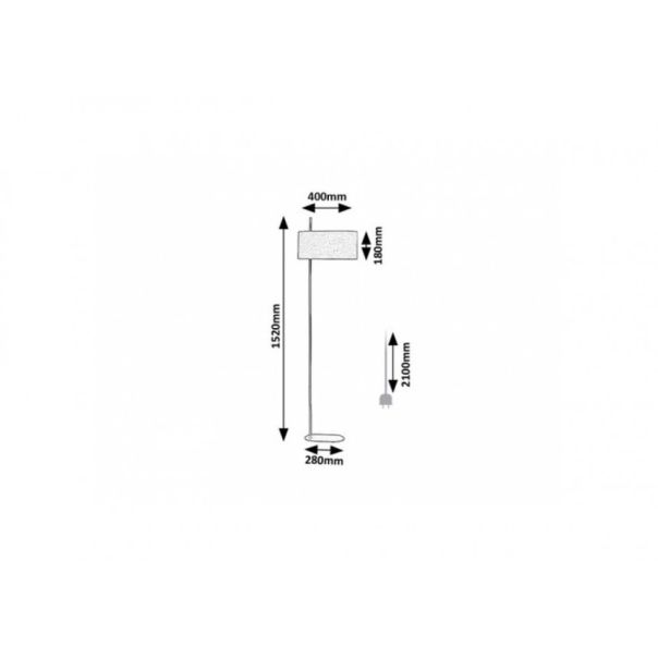Rabalux Podne lampe Narmin E27 1x MAX 40W mat crno (74240) - RAS002970A00000