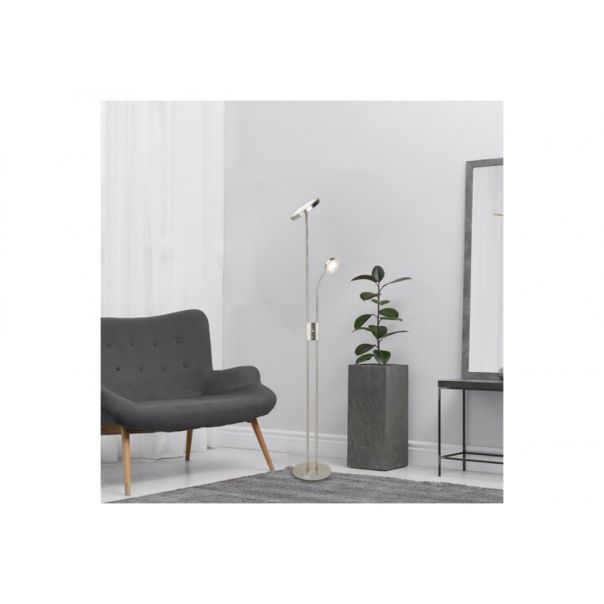 Rabalux Podne lampe Ophus LED 185 + LED 45W brušeni hrom (3239) - 3239