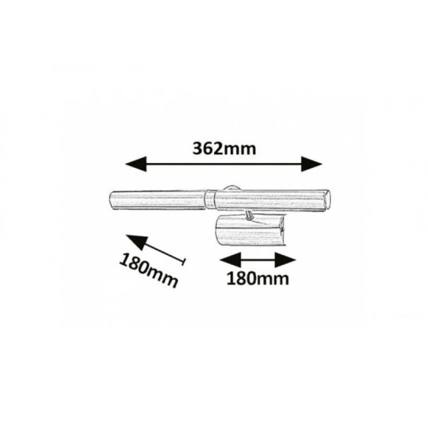 Rabalux Rasveta za slike Picture light E14 T25 2x MAX 40W bronzana (3642) - 3642