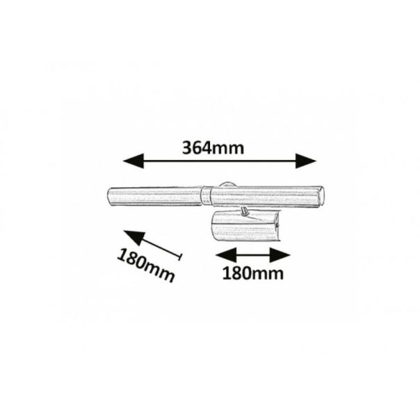 Rabalux Rasveta za slike Picture light E14 T25 2x MAX 40W brušeni hrom (3641) - 3641