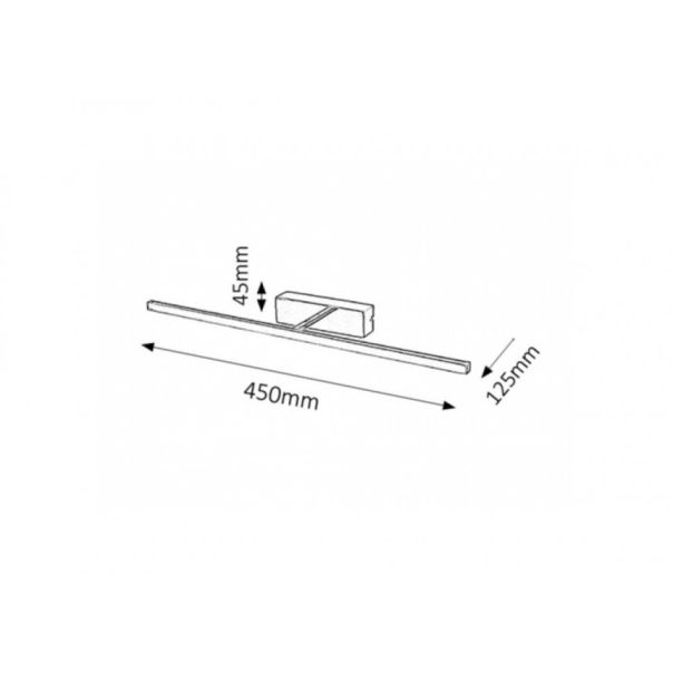 Rabalux Rasveta za slike Picture slim LED 8W hrom (3909) - 3909