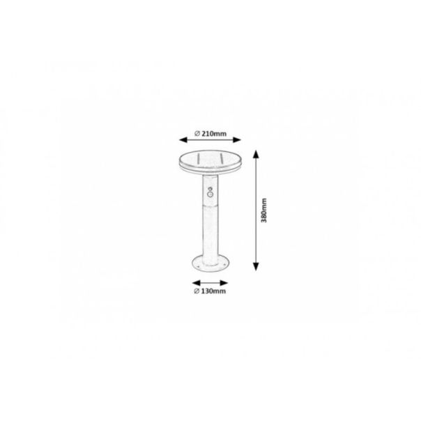 Rabalux Solarna rasveta Alaska LED 10W antracit siva (77018) - 77018