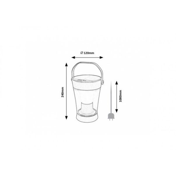 Rabalux Solarna rasveta Angers LED 3W sivo (77039) - 77039