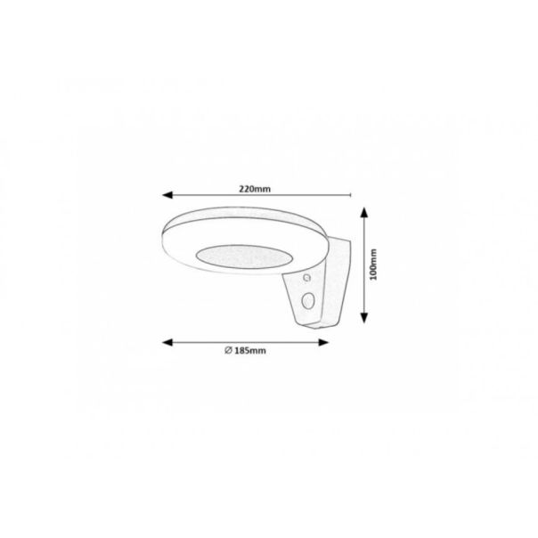 Rabalux Solarna rasveta Certovo LED 4W crna (77010) - 77010