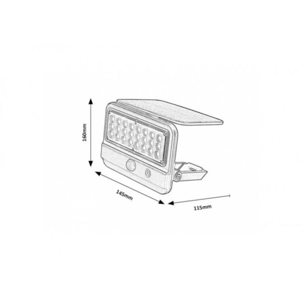 Rabalux Solarna rasveta Flaxton LED 7W crna (77040) - 77040