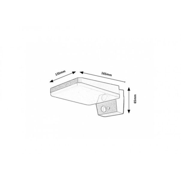 Rabalux Solarna rasveta Lasset LED 44W crna (77078) - 77078