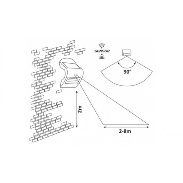 Rabalux Solarna rasveta Opava LED 2W bela (7970) - 7970
