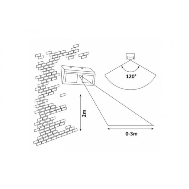 Rabalux Solarna rasveta Ostrava LED 24W crna (7881) - 7881