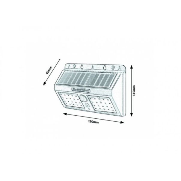 Rabalux Solarna rasveta Ostrava LED 24W crna (7881) - 7881