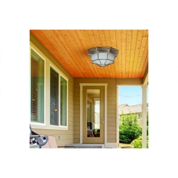 Rabalux Spoljna plafonska rasveta Milano E27 1x MAX 100W antično zlato (8376) - 8376-1