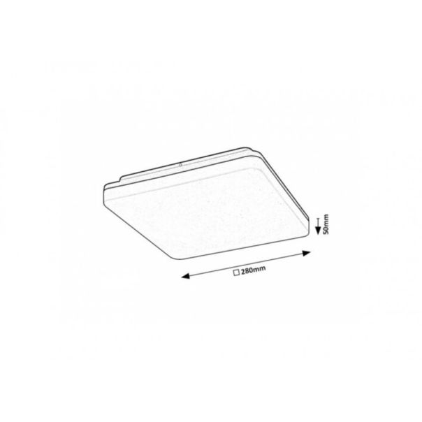 Rabalux Spoljna plafonska rasveta Pernik LED 24W crna (7250) - 7250