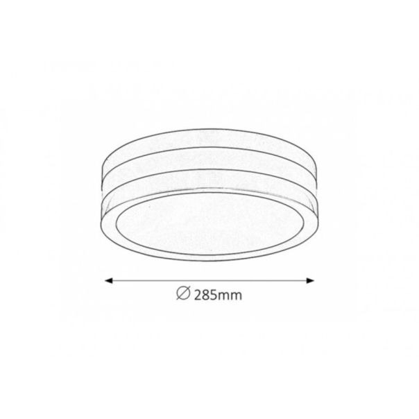 Rabalux Spoljna plafonska rasveta Stuttgart E27 2x MAX 11W antracit siva (8684) - 8684