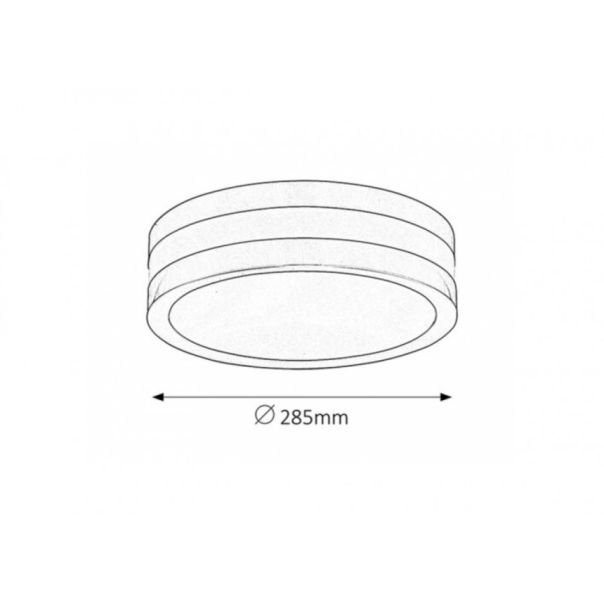Rabalux Spoljna plafonska rasveta Stuttgart E27 2x MAX 11W brušeni hrom (8220) - 8220