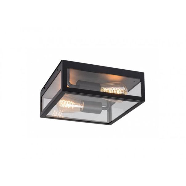 Rabalux Spoljna plafonska rasveta Zaton E27 2x MAX 60W mat crno (7070) - 7070-1