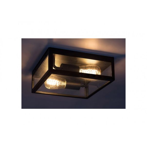 Rabalux Spoljna plafonska rasveta Zaton E27 2x MAX 60W mat crno (7070) - 7070-1