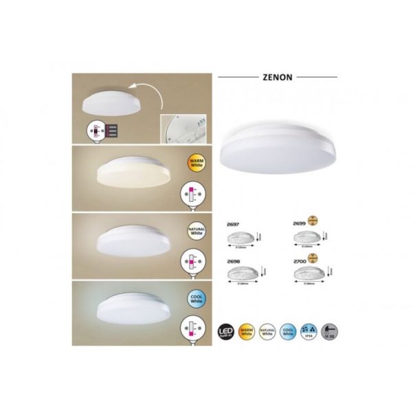 Rabalux Spoljna plafonska rasveta Zenon LED 24W bela (2700) - 2700-1