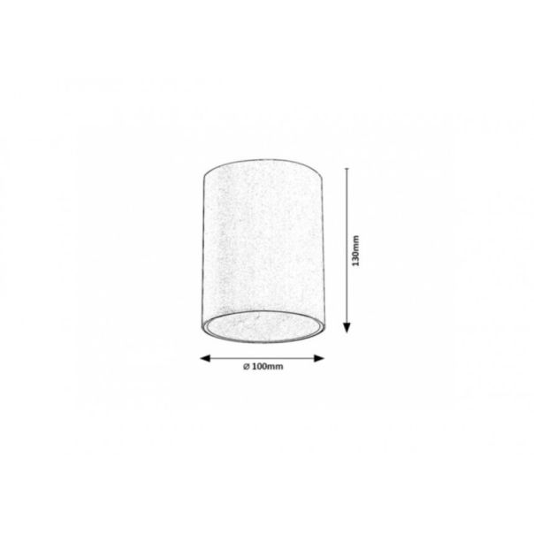 Rabalux Spoljna plafonska rasveta Zombor GU10 1x MAX 35W antracit siva (7819) - 7819