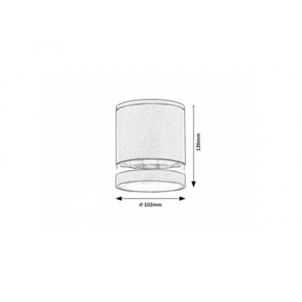 Rabalux Spoljna plafonska rasveta Zombor GU10 1x MAX 35W antracit siva (7817) - 7817