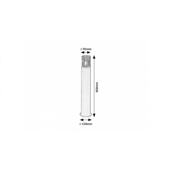 Rabalux Spoljna podna rasveta Haren E27 1x MAX 60W crna (77084) - 77084