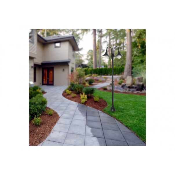 Rabalux Spoljna podna rasveta Konstanz E27 3x MAX 100W crna (8248) - 8248