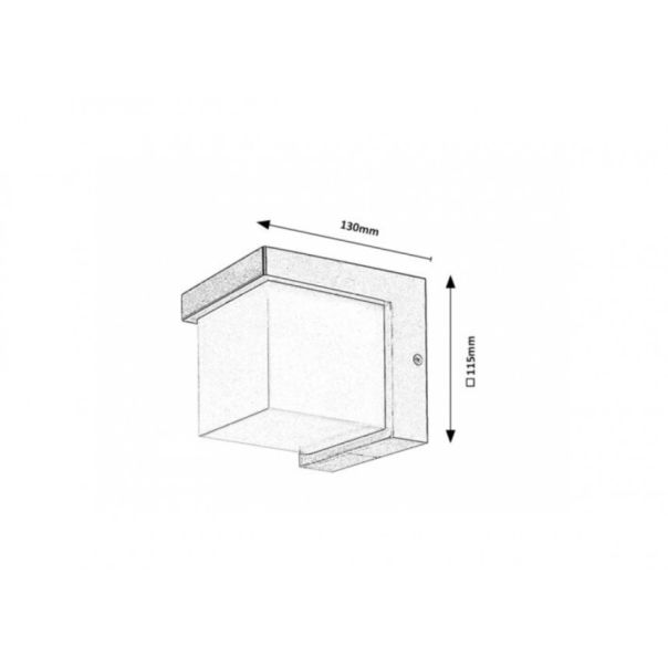Rabalux Spoljna zidna rasveta Andelle LED 10W crna (77095) - 77095