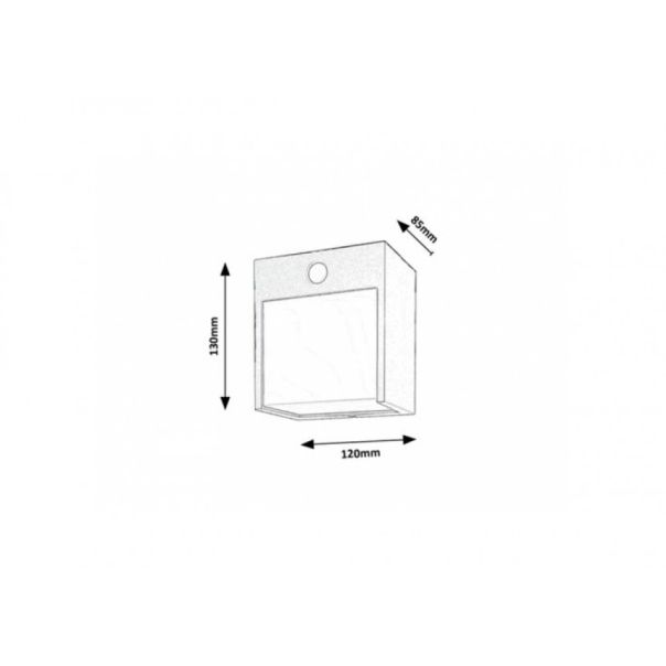 Rabalux Spoljna zidna rasveta Balimo LED 12W mat crno (7478) - 7478