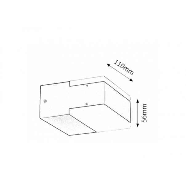 Rabalux Spoljna zidna rasveta Bona LED 2x 45W antracit siva (8060) - 8060
