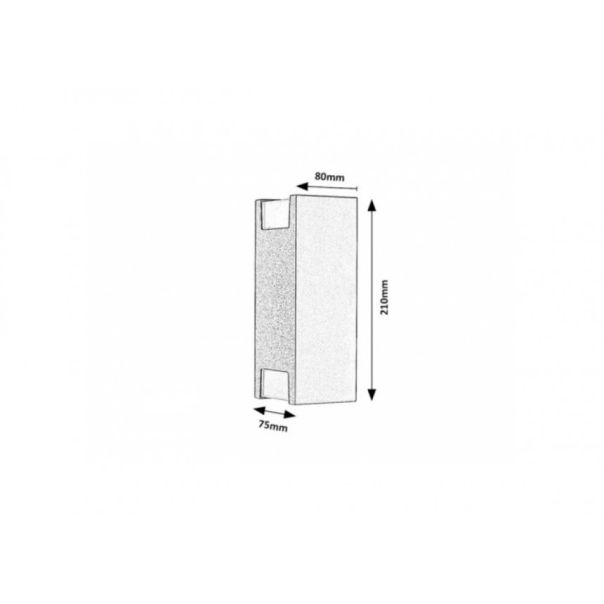 Rabalux Spoljna zidna rasveta Cernon GU10 2x MAX 7W crna (77055) - 77055