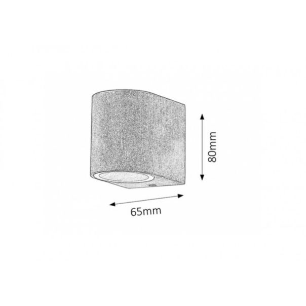Rabalux Spoljna zidna rasveta Chile GU10 1x MAX 35W antično smeđe (8018) - 8018