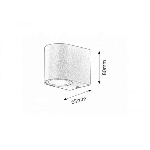Rabalux Spoljna zidna rasveta Chile GU10 1x MAX 35W crna (8029) - 8029
