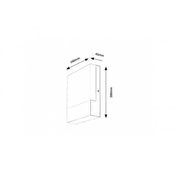 Rabalux Spoljna zidna rasveta Gimone LED 10W bela (77098) - 77098