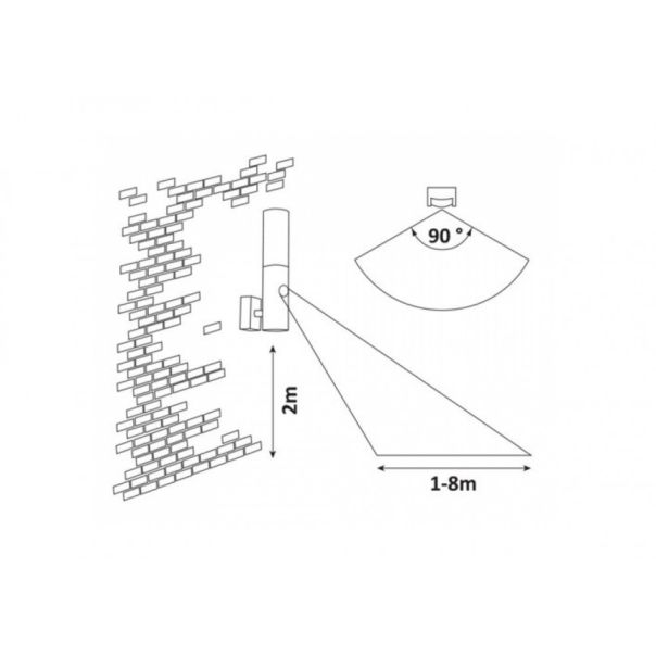 Rabalux Spoljna zidna rasveta Katowice GU10 1x MAX 7W antracit siva (7915) - 7915