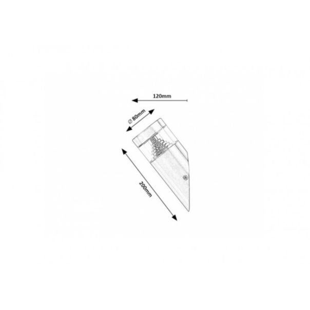 Rabalux Spoljna zidna rasveta Lisbon LED 7W nerđajući čelik (7826) - 7826
