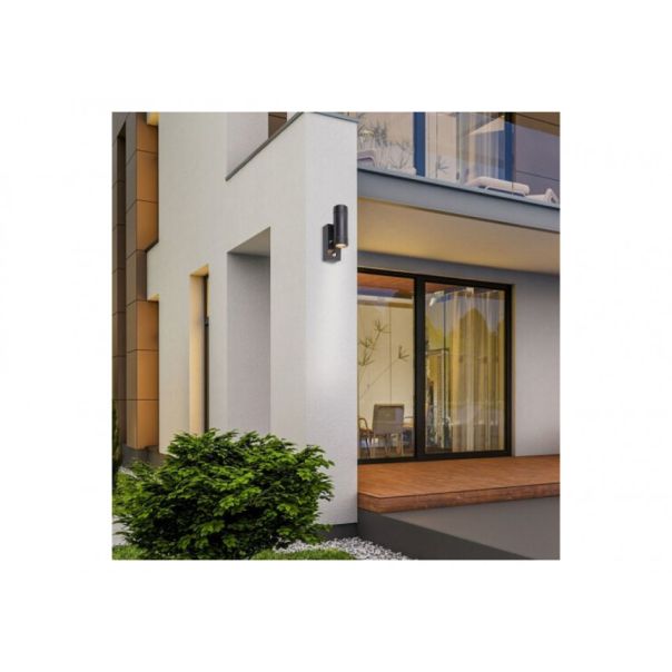 Rabalux Spoljna zidna rasveta Medina GU10 2X MAX 10W mat crno (8835) - 8835