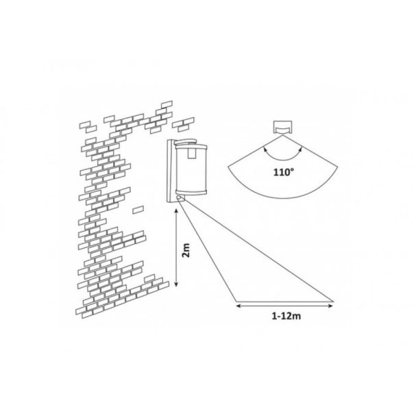 Rabalux Spoljna zidna rasveta Silistra E27 1x MAX 60W antracit siva (7892) - 7892