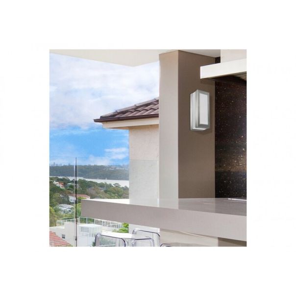 Rabalux Spoljna zidna rasveta Stuttgart E27 1x MAX 14W brušeni hrom (8170) - 8170