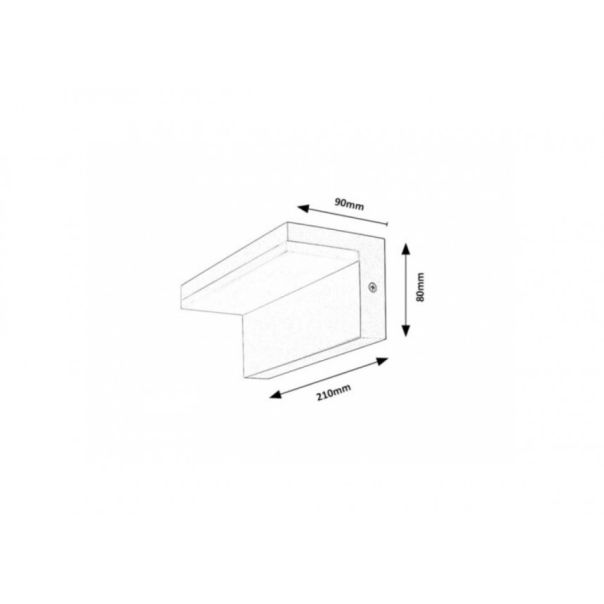 Rabalux Spoljna zidna rasveta Zaragoza LED 10W bela (77093) - 77093