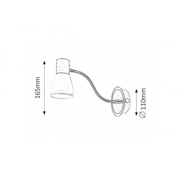 Rabalux Spot rasveta Ati E14 1x MAX 15W crna (5975) - 5975-1-1