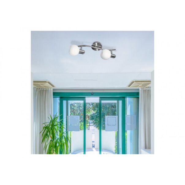 Rabalux Spot rasveta Aurel E14 2x MAX 40W brušeni hrom (6342) - 6342
