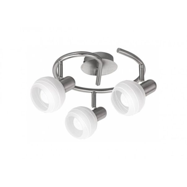 Rabalux Spot rasveta Aurel E14 3x MAX 40W brušeni hrom (6343) - 6343