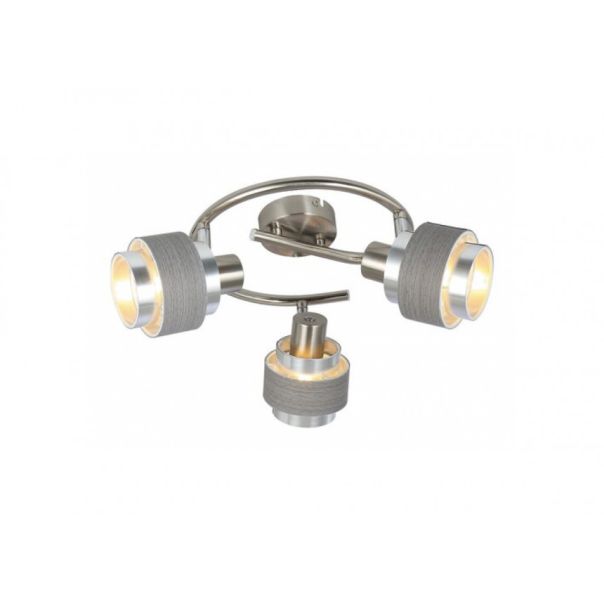 Rabalux Spot rasveta Basil E14 3X MAX 10W brušeni hrom (5381) - 5381