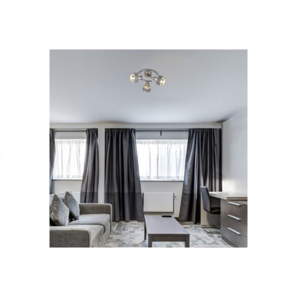 Rabalux Spot rasveta Basil E14 3X MAX 10W brušeni hrom (5381) - 5381