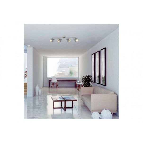 Rabalux Spot rasveta Basil E14 4X MAX 10W brušeni hrom (5382) - 5382