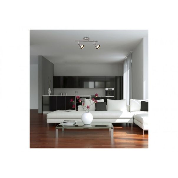 Rabalux Spot rasveta Blake GU10 2x MAX 50W brušeni hrom (3184) - 3184