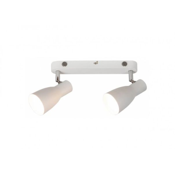 Rabalux Spot rasveta Ebony E27 2x MAX 20W bela (6027) - 6027-1-1