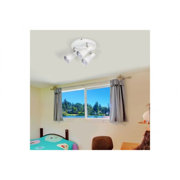 Rabalux Spot rasveta Ebony E27 3x MAX 20W bela (6028) - 6028-1-1