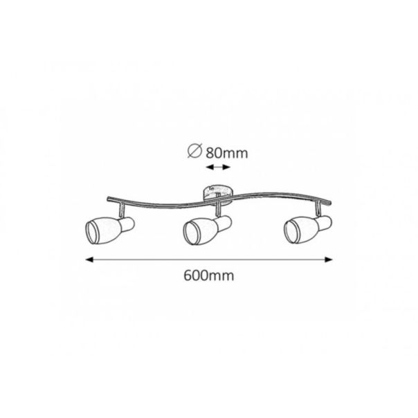 Rabalux Spot rasveta Elite E14 3x MAX 40W hrom (6062) - 6062-1